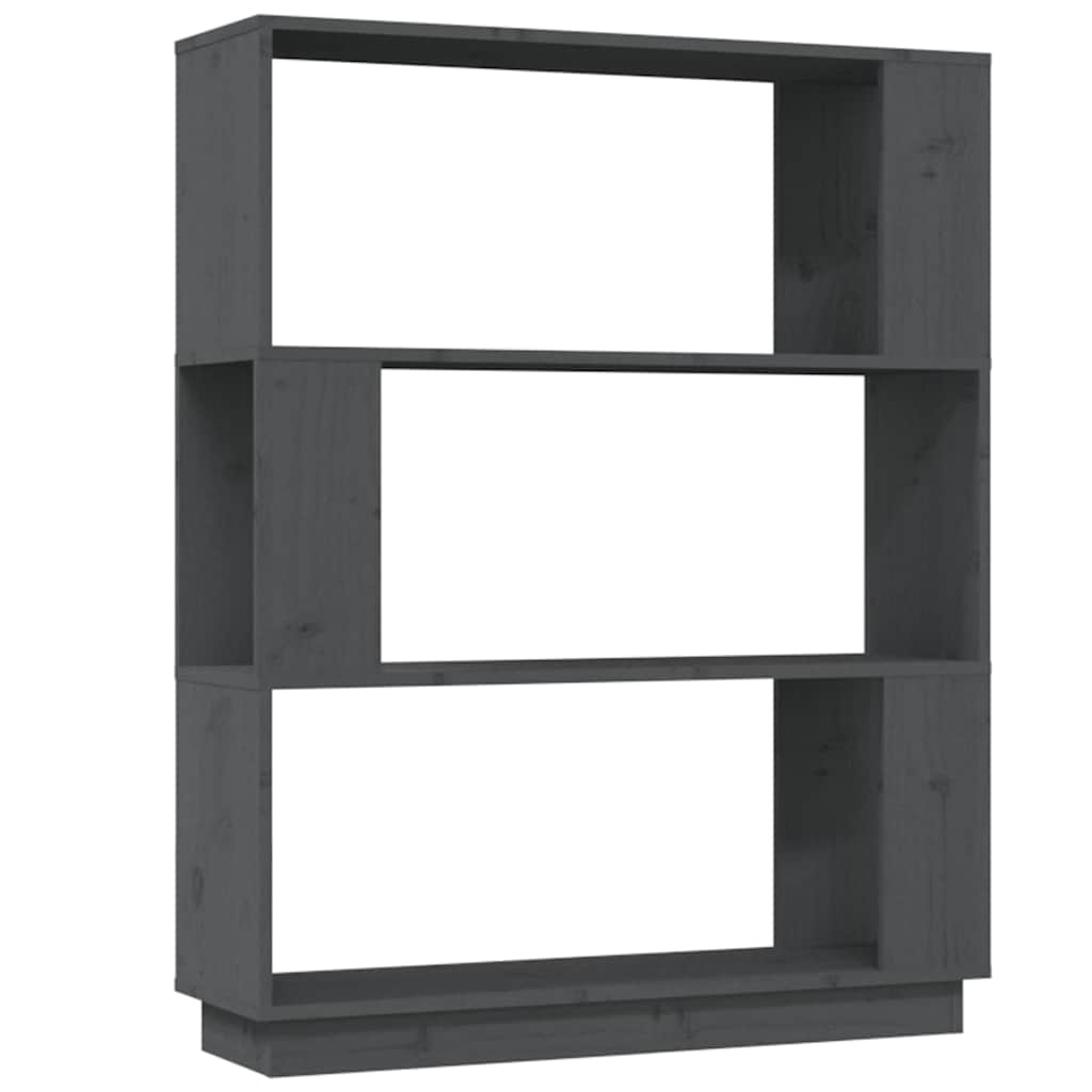 vidaXL Book Cabinet | Grey | Solid pine wood | Medium | Book Cabinet 2