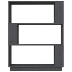 vidaXL Book Cabinet | Grey | Solid pine wood | Medium | Book Cabinet 5