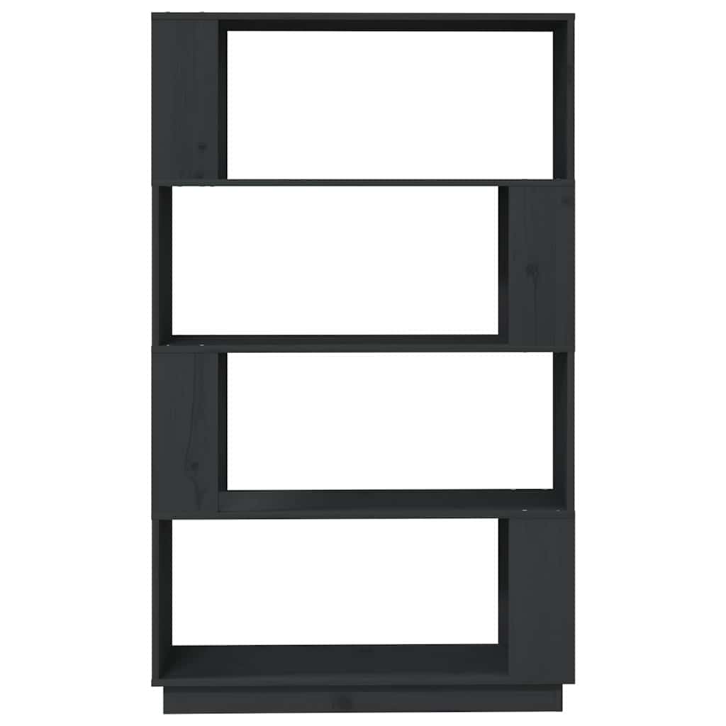 vidaXL Book Cabinet | Grey | Solid Pine Wood | Medium | Book Cabinet 5