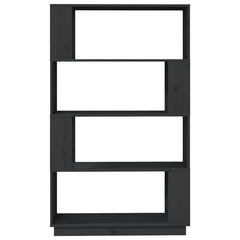 vidaXL Book Cabinet | Grey | Solid Pine Wood | Medium | Book Cabinet 5