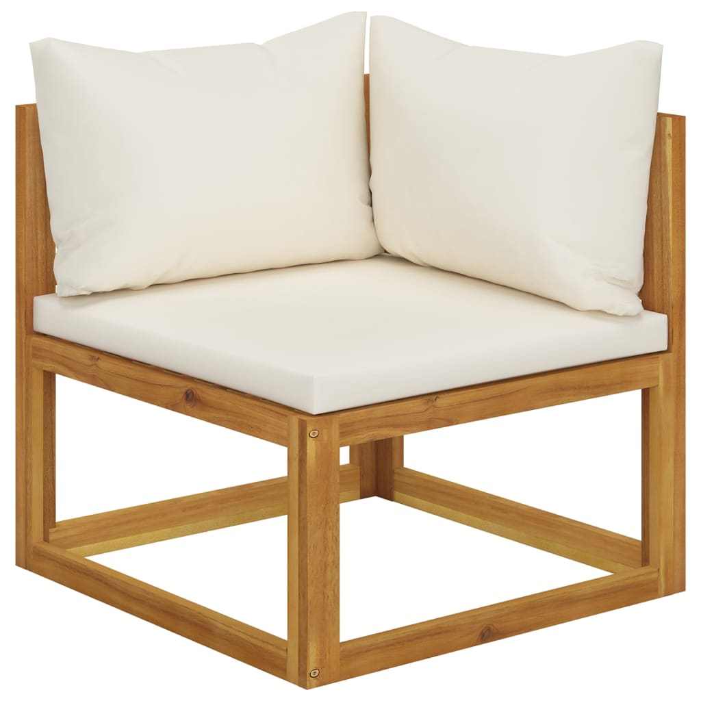 vidaXL 5 Piece Garden Lounge Set with Cushions Solid Wood Acacia 3