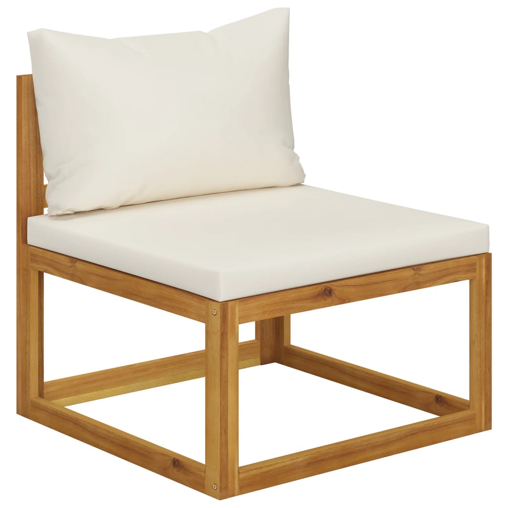 vidaXL 5 Piece Garden Lounge Set with Cushions Solid Wood Acacia 4