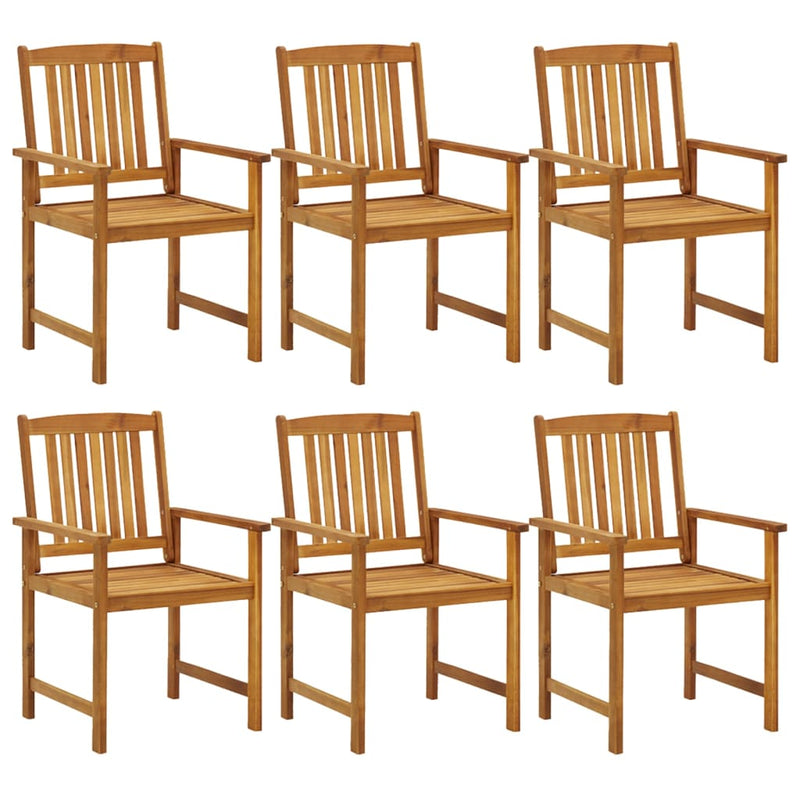 7 Piece Garden Dining Set Solid Wood Acacia