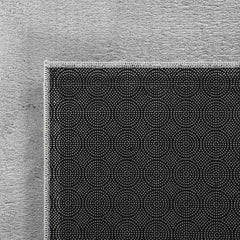 Washable Rug Soft Shaggy 160x230 cm Anti Slip Grey