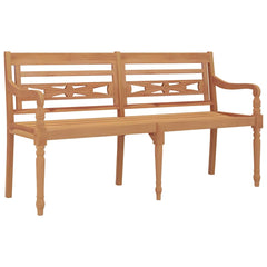 vidaXL Batavia Bench 150 cm Solid Wood Teak 2