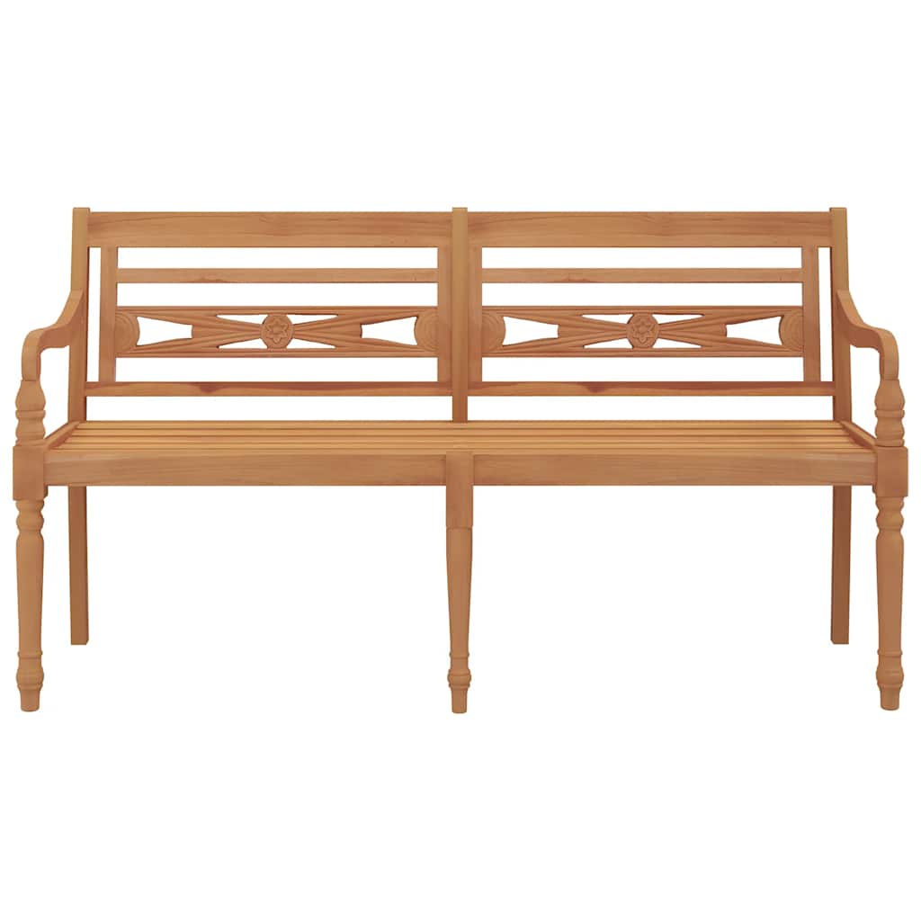 vidaXL Batavia Bench 150 cm Solid Wood Teak 3
