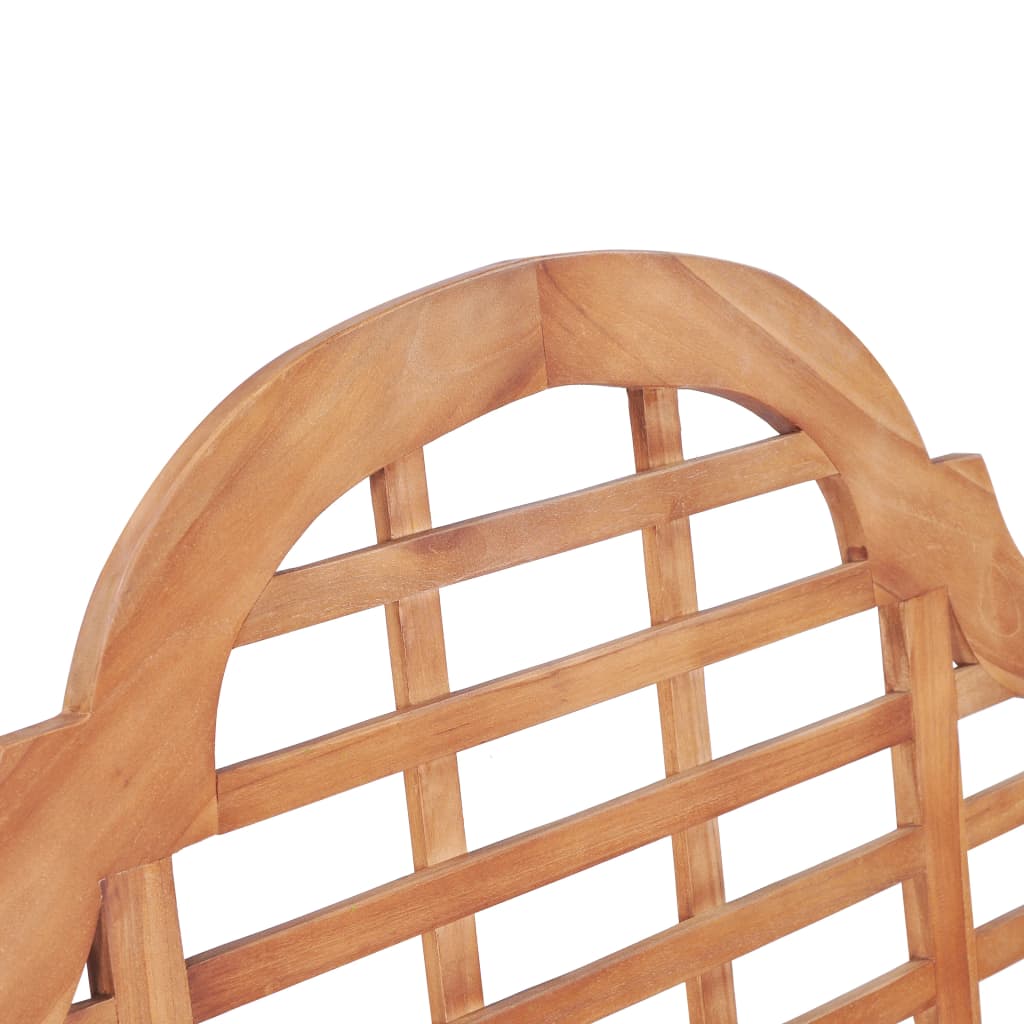 vidaXL Garden Bench 127x58.5x92.5 cm Solid Wood Teak 6