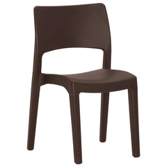 Garden Chairs 2 pcs Polypropylene Mocha