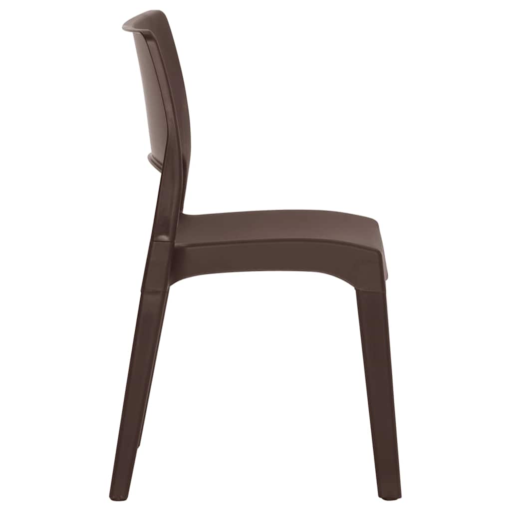 Garden Chairs 2 pcs Polypropylene Mocha