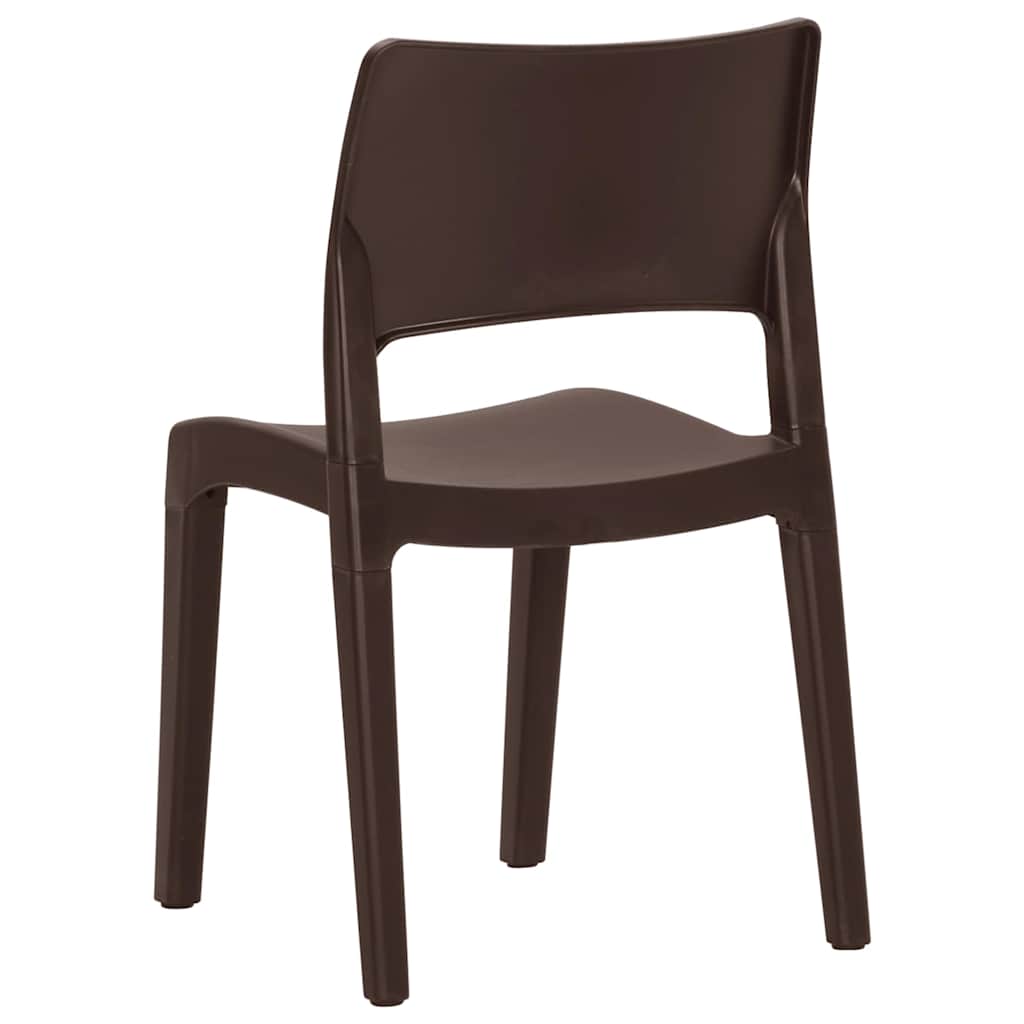 Garden Chairs 2 pcs Polypropylene Mocha