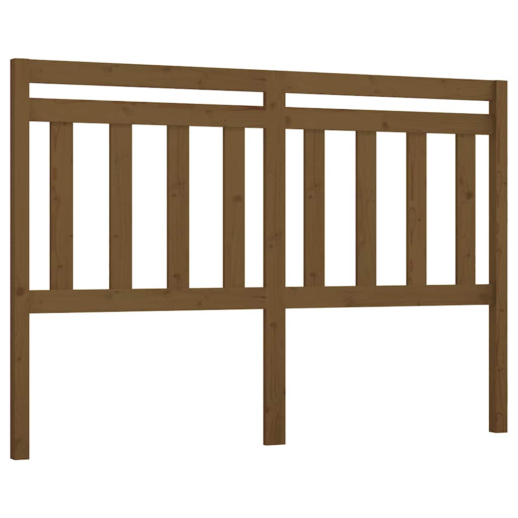 814107 vidaXL Bed Headboard Honey Brown 166x4x100 cm Solid Wood Pine 2