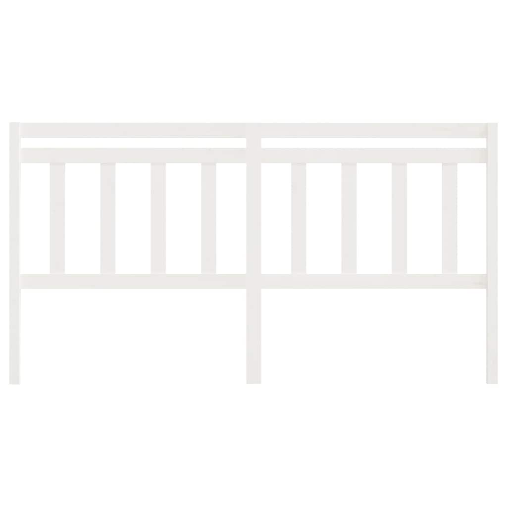 814110 vidaXL Bed Headboard White 186x4x100 cm Solid Wood Pine 3
