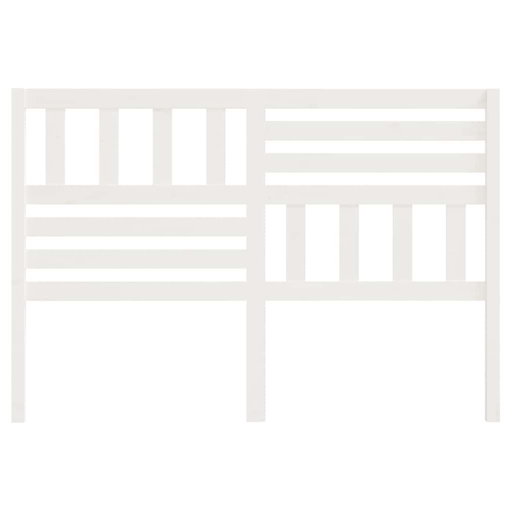 vidaXL Bed Headboard White 146x4x100 cm Solid Wood Pine 4