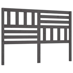 Bed Headboard Grey Solid Wood Pine, image 2
