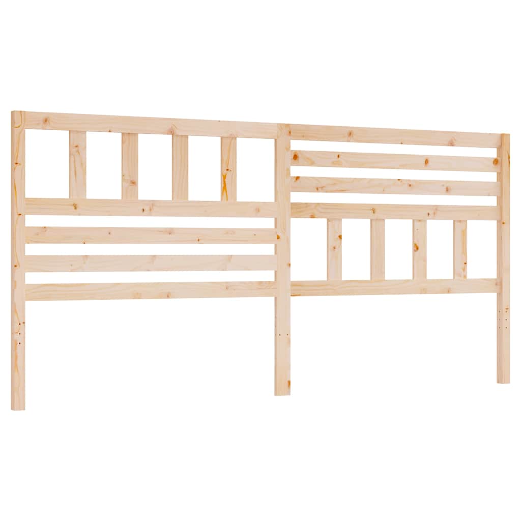 vidaXL Bed Headboard 186x4x100 cm Solid Wood Pine 2