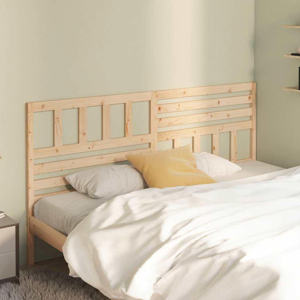 vidaXL Bed Headboard 186x4x100 cm Solid Wood Pine 3