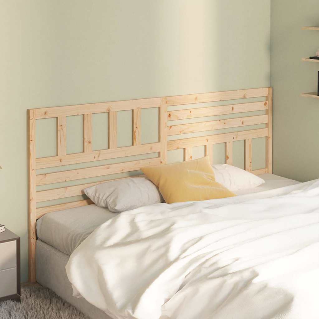 vidaXL Bed Headboard 186x4x100 cm Solid Wood Pine 1