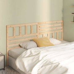 vidaXL Bed Headboard 206x4x100 cm Solid Wood Pine 1