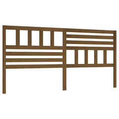 vidaXL Bed Headboard Honey Brown 206x4x100 cm Solid Wood Pine 2