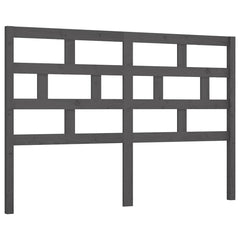 vidaXL Bed Headboard | Grey | Solid Pine Wood | Medium | Appealing Design 2