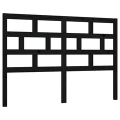 vidaXL Bed Headboard | Black | Solid Pine Wood | Standard | Bed Headboard 2
