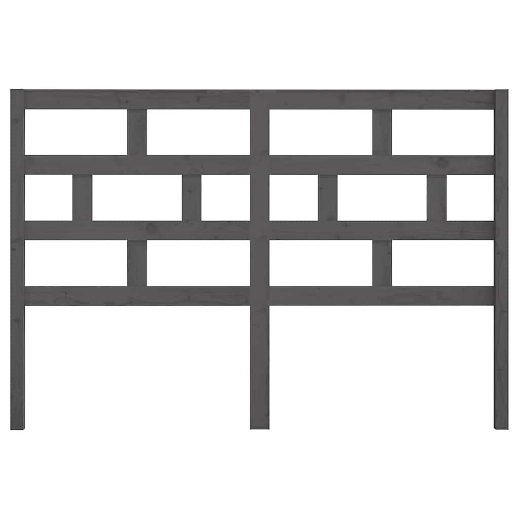 vidaXL Bed Headboard | Grey | Solid pine wood | Medium | Durable | Bed Headboard 4