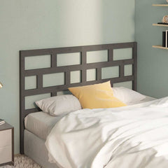 vidaXL Bed Headboard | Grey | Solid pine wood | Medium | Durable | Bed Headboard 1