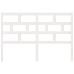 vidaXL Bed Headboard | White | Solid Pine Wood | 146 x 4 x 100 cm | Durable 4