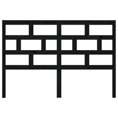 vidaXL Bed Headboard | Black | Solid pinewood | 156 cm | Appealing Design 4