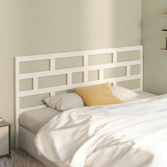 Bed Headboard 81x4x100 cm Solid Wood Pine White 186 x 100 cm
