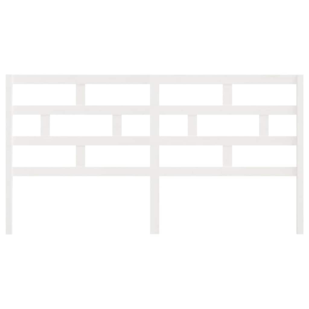 vidaXL Bed Headboard | White | Solid pine wood | 186 cm x 4 cm x 100 cm 4