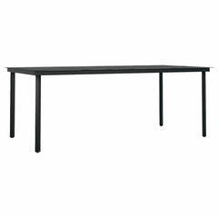 vidaXL 7 Piece Garden Dining Set Black 6