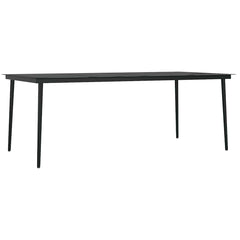 vidaXL 7 Piece Garden Dining Set Black 5