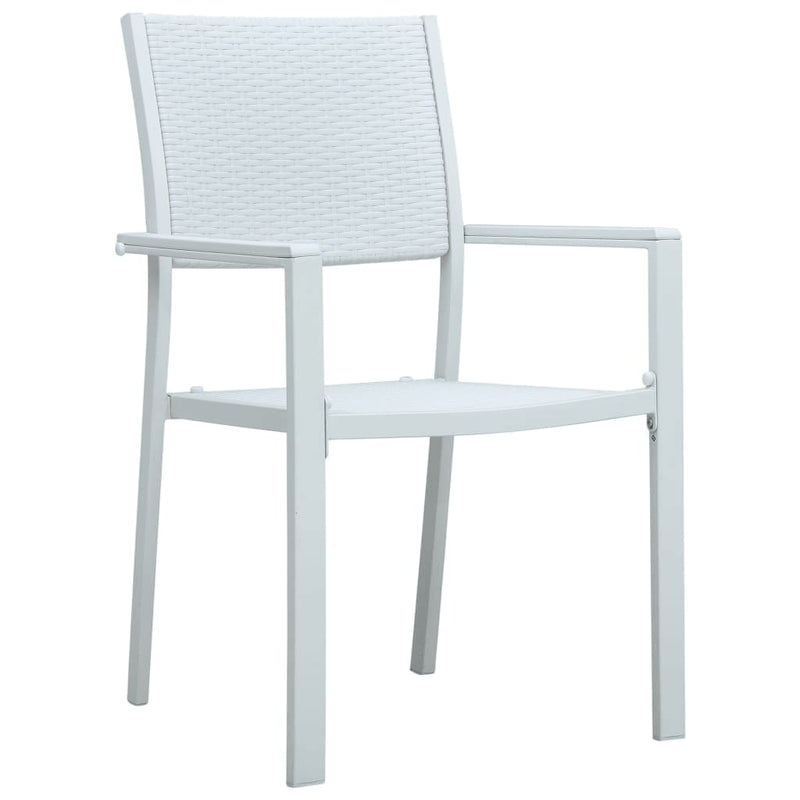 3 Piece Garden Dining Set White