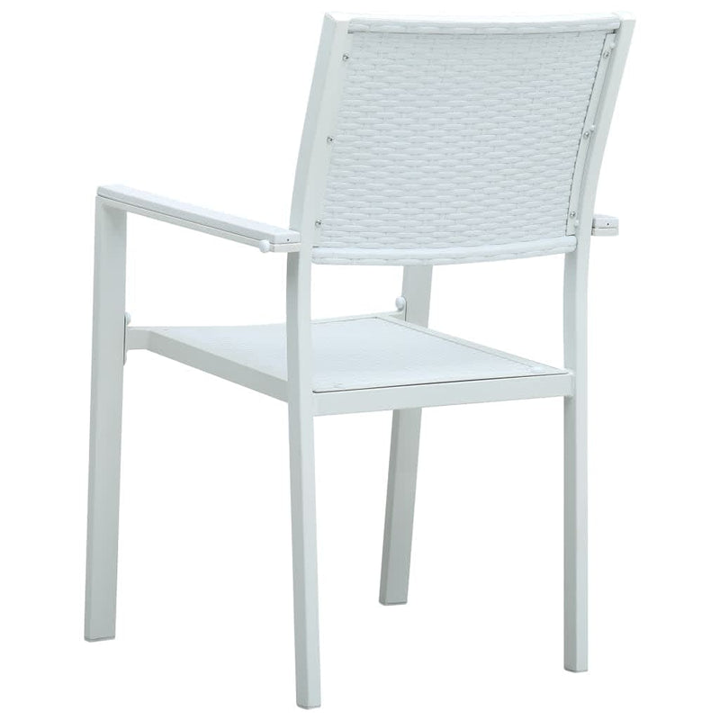 3 Piece Garden Dining Set White