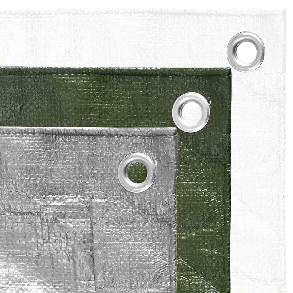 vidaXL Tarpaulin 180 g/m² 6x6 m Green HDPE 5