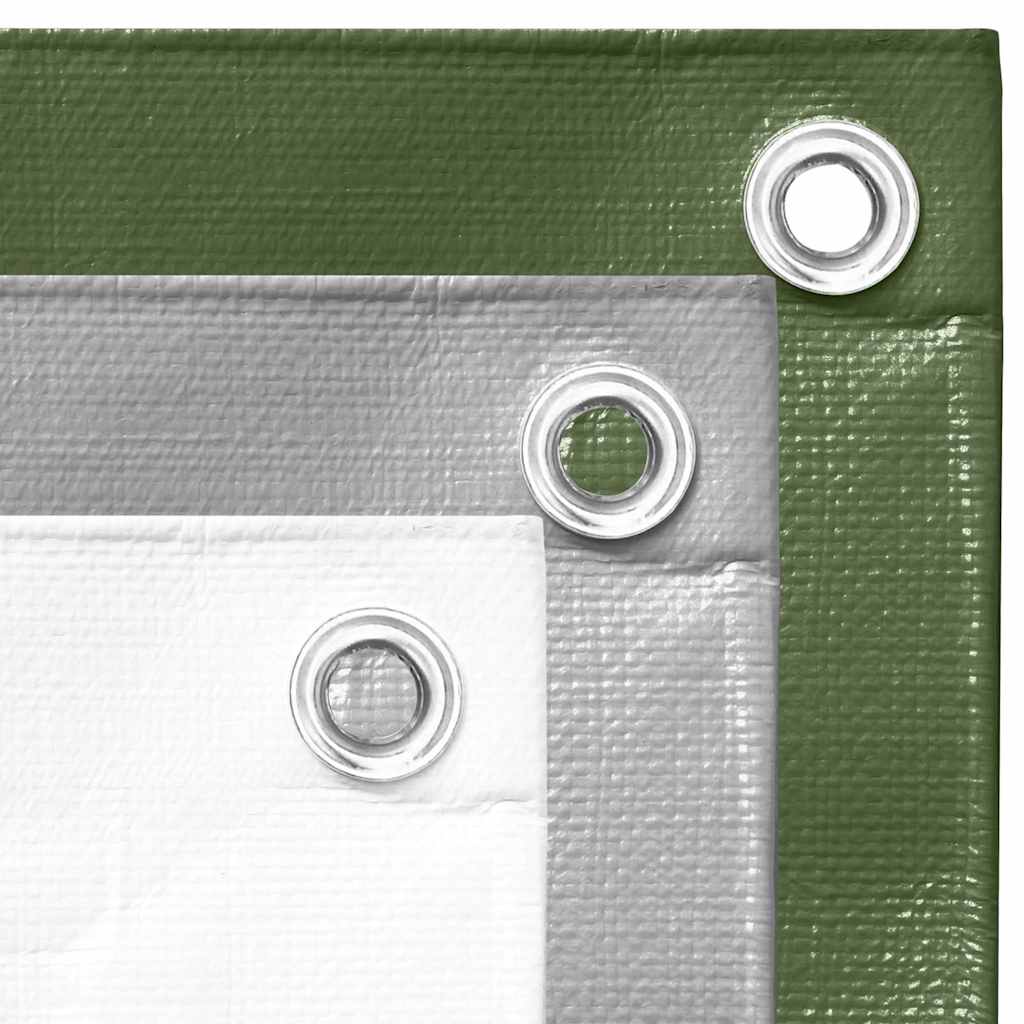 vidaXL Tarpaulin 260 g/m² 3x6 m Green HDPE 5