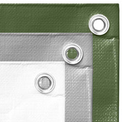 vidaXL Tarpaulin 260 g/m² 4x8 m White HDPE 5