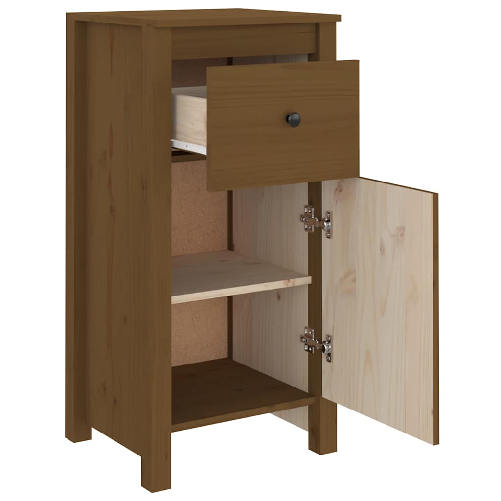 vidaXL Sideboard Honey Brown 40x35x80 cm Solid Wood Pine 5