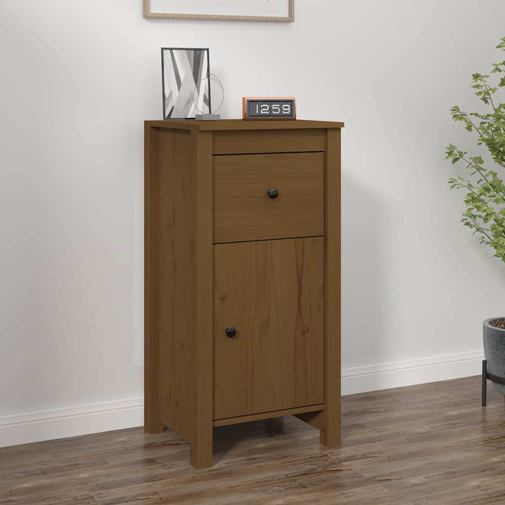vidaXL Sideboard Honey Brown 40x35x80 cm Solid Wood Pine 1