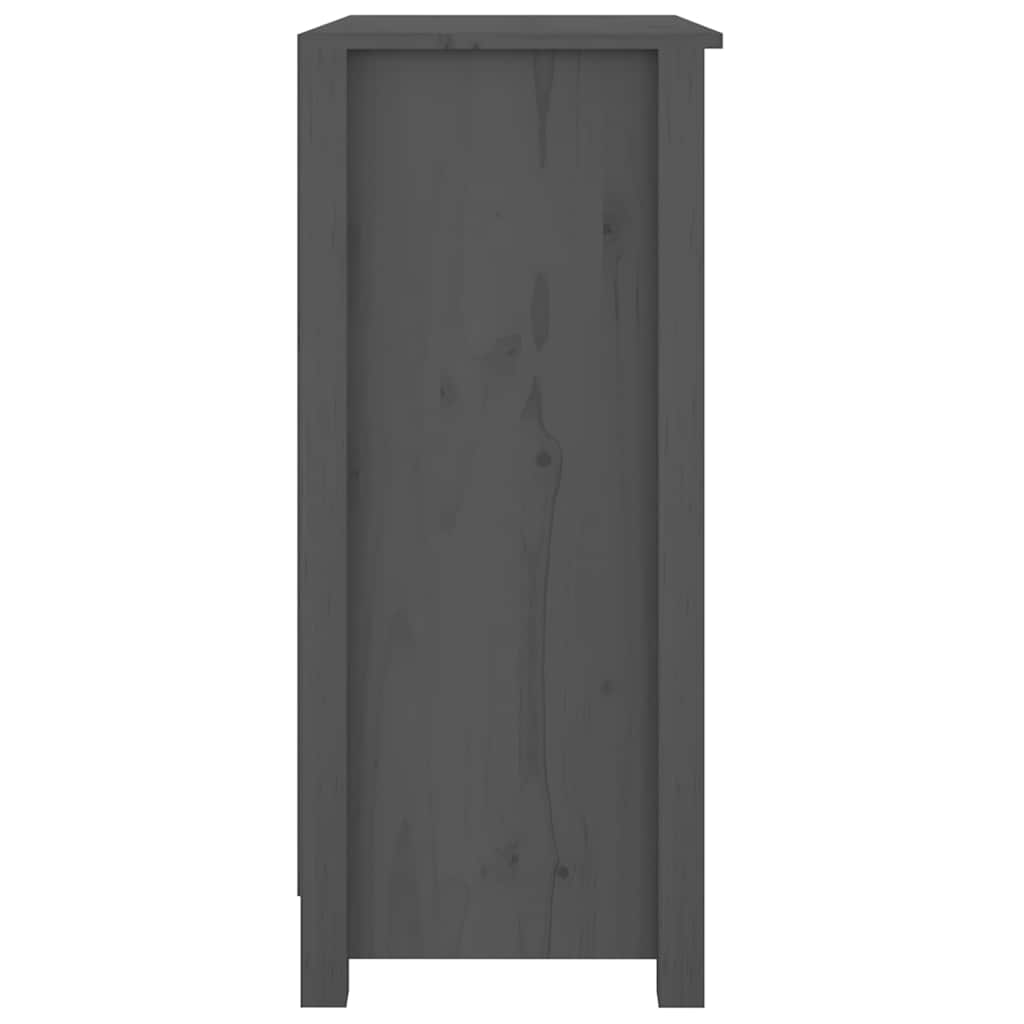 Sideboard 70x35x80 cm Solid Wood Pine Grey