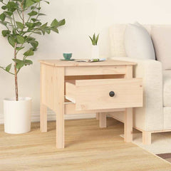 vidaXL Side Table 50x50x49 cm Solid Wood Pine 3
