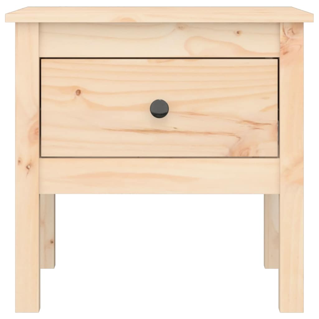 vidaXL Side Table 50x50x49 cm Solid Wood Pine 4