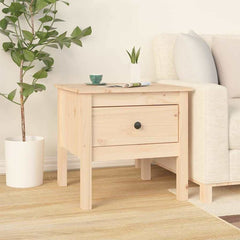 vidaXL Side Table 50x50x49 cm Solid Wood Pine 1