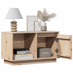 vidaXL Tv Cabinet | Natural Wood | Solid Pine Wood | Tv Cabinet | Rectangular 3
