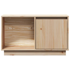 vidaXL Tv Cabinet | Natural Wood | Solid Pine Wood | Tv Cabinet | Rectangular 4