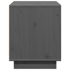 vidaXL TV Cabinet | Grey | Solid Pine Wood | 74 cm | TV Cabinet | Rectangular 6
