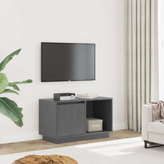vidaXL TV Cabinet | Grey | Solid Pine Wood | 74 cm | TV Cabinet | Rectangular 1