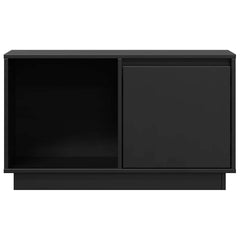 vidaXL TV Cabinet | Black | Solid pine wood | Medium | TV Cabinet | Rectangular 4