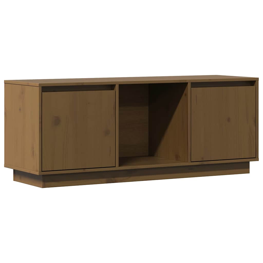 vidaXL TV Cabinet | Honey brown | Solid pine wood | Medium | TV Cabinet 2